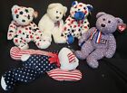 Lot of 4 Ty Beanie Buddies and 1 Pillow Plush