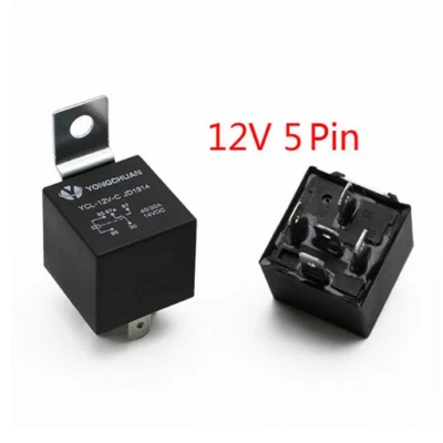 Relè relay auto camper universale 5 contatti 12v 30A 40A 5 pin universale - Immagine 1 di 2