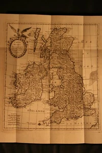 TRES BELLE CARTE ANCIENNE DE L'ANGLETERRE, ECOSSE, IRLANDE, 18EME SIECLE TBE. - Picture 1 of 1