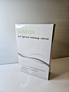 DeWeisn Tri-Fold Lighted Vanity Mirror with 2X/3X - 21 LED Lights, Touch Screen - Picture 1 of 14