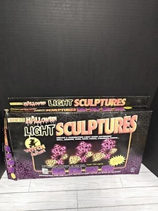 Atico Halloween Light Sculptures Witch In Motion Lighted Window Wall Decor Vtg - Picture 1 of 12