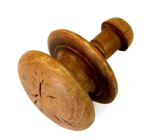 Antique Victorian Chest of Drawers Spare Light Wood Wooden Bun Knob Pull #B2 Cover