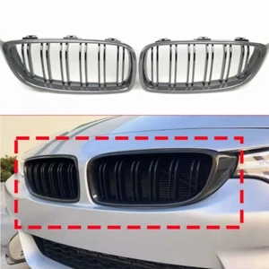 Rejilla de parachoques delantera de fibra de carbono real para BMW F32 F33 F36 F80 F82 F83 2014-2020 - Imagen 1 de 5