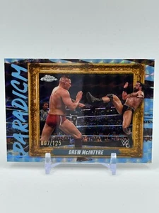 2025 Topps Chrome WWE #PAR-DMI Drew McIntyre Paradigm Aqua Geometric /125 - Picture 1 of 2