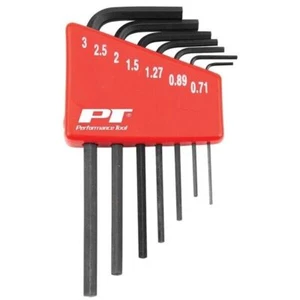 PK Tool Miniature Mini Micro Hex Allen Keys Wrenches 7 Piece Set 0.7mm - 3mm - Picture 1 of 5