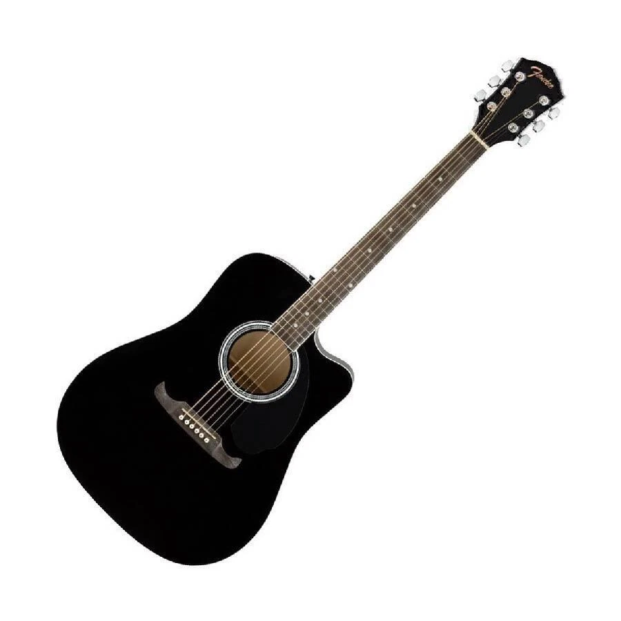 Fender FA-125CE Dreadnought Acoustic-Electric Guitar Black