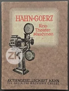HAHN-GOERZ Cassel Projecteur CINEMA Kino Optique Système CATALOGUE 1925 - Foto 1 di 8