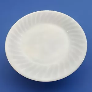 ANCHOR HOCKING -Swirl Azur-ite- DINNER Plate(s) BLUE Milk Glass. Fire King VGC - Picture 1 of 7