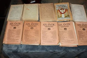 LOT OF 19 VINTAGE ALANTIC HARPERS CENTURY MAGAZINES,  1895-1890*1894-ECT LOOK - Picture 1 of 8