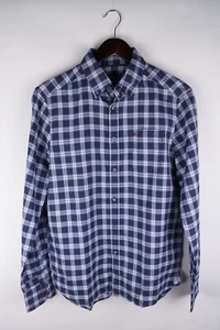 Peak Performance PHIL BD S Men Casual Shirt Blue Check Cotton size S - Picture 1 of 6