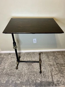 Antique Steampunk Medical Bedside Table - Sidway Chicago - Adjustable Height  - Picture 1 of 9