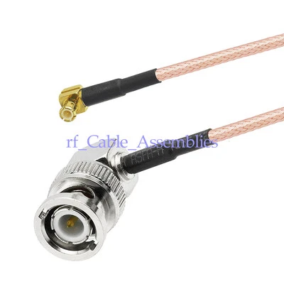BNC to MCX plug male RA Pigtail Cable RG316 30cm for Broadband Router Ericsson - Image 1 of 3