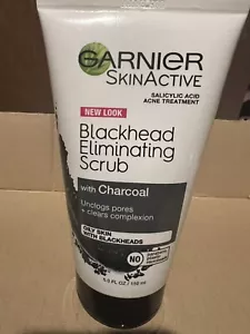 Garnier SkinActive Blackhead Eliminating Scrub w/Charcoal Exp. 2/25 & 9/26 - Picture 1 of 4