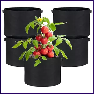 5-Pack Potato Grow Bags 5 Gallon, Nonwoven Fabric Heavy Duty Garden Planter Pots - Picture 1 of 9