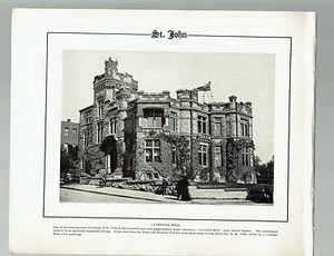 VIEWS OF CANADIAN CITIES pb Edwardian picture Ottawa Quebec Montreal Halifax etc - Picture 1 of 8