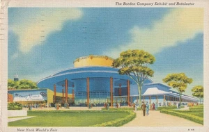 Vintage Postcard New York World's Fair 1939, Borden Company Exhibit & Rotolactor - Picture 1 of 2