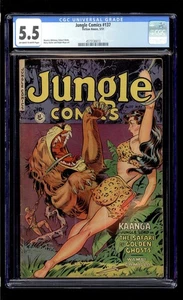 Jungle Comics #137 1951 CGC 5.5 FN- OW/W High Definition Scans** - Picture 1 of 2