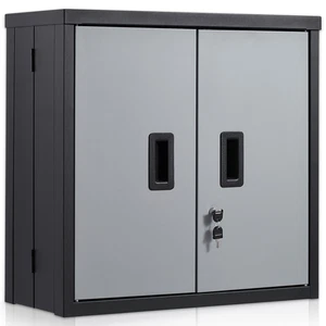 Foldable Wall Cabinet Garage Cabinet Wall Mounted 26" Small Cabinet 240LBS - Picture 1 of 12