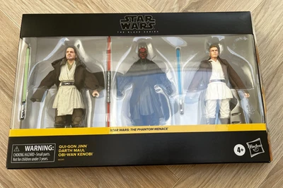 Black Series Qui Gon Jinn Darth Maul Obi Wan Kenobi Phantom Menace Action Figure - Image 1 of 4