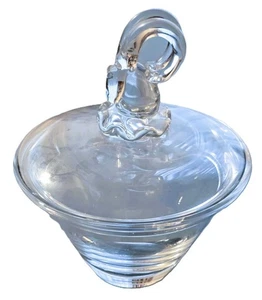 1943 Antique Steuben Rams Head Glass Signed Candy Dish (ST1000) - Picture 1 of 8