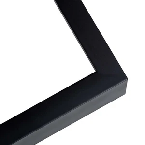 Cornice quadrata piatta nera - acrilico UV, supporto, ferramenta da appendere - Foto 1 di 200