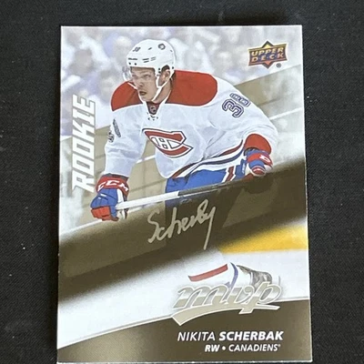 NIKITA SCHERBAK Rookie Silver Script 2017-18 UD MVP #233 Free Comb Ship - Image 1 of 2