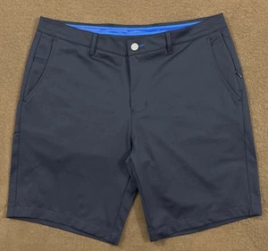 TWILLORY Mens Navy Blue Flat Front Performance Chino Golf Shorts 34x9 - Picture 1 of 6