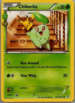 Chikorita Common Generations: Radiant Collection RC1/RC32 NM - Image 1 of 2