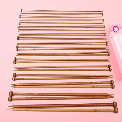  36pcs Bamboo Knitting Needles Set Carbonized Single-ended Crochet Needles from - Image 1 of 4