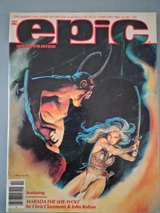 EPIC ILLUSTRATED MAGAZINE #10 FEB 1982 JOHN BOLTON COVER! MARADA THE SHE-WOLF - Picture 1 of 2