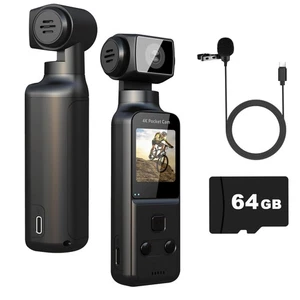 Cámara corporal 4K con micrófono externo mini cámara de bolsillo de video y audio - Imagen 1 de 3
