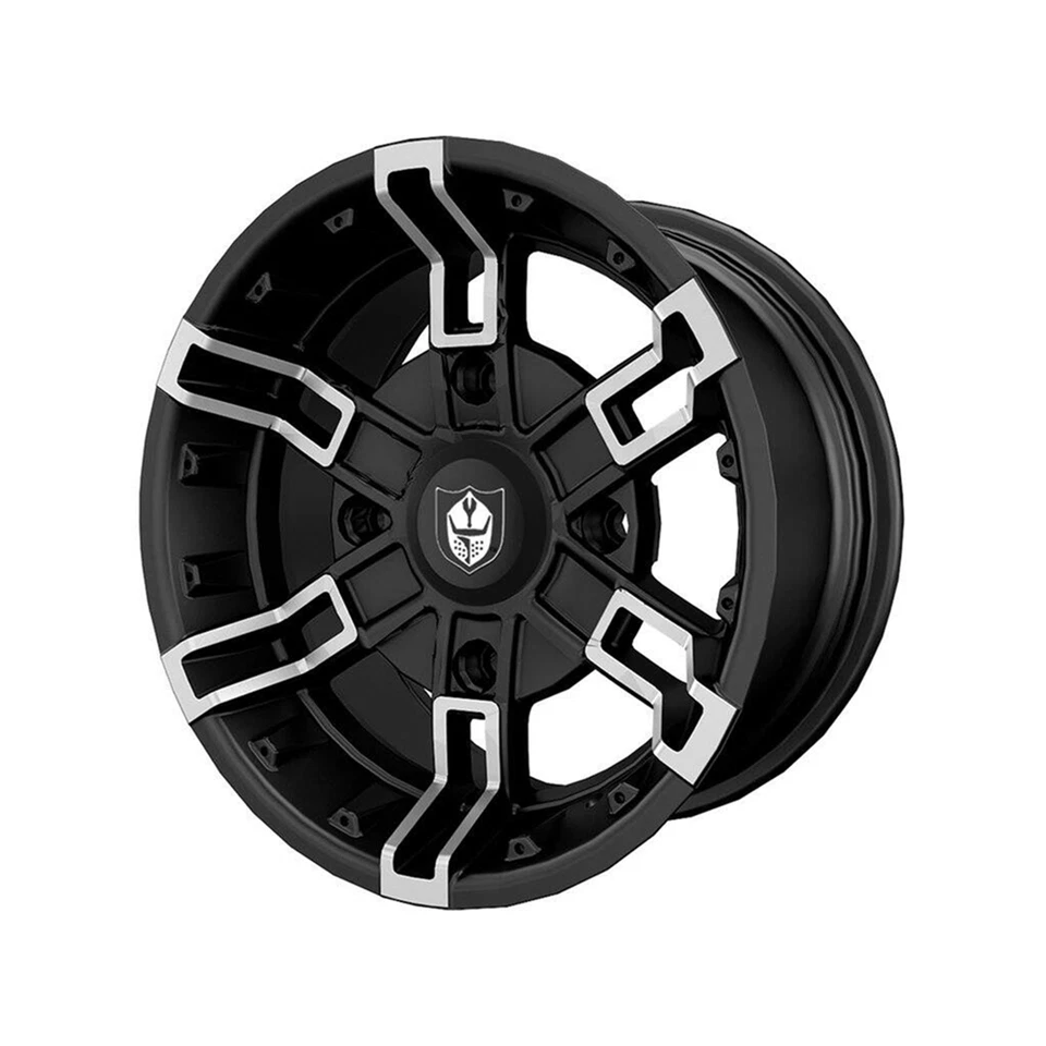 Pro Armor Black Accent 14" x 7" R14 Front Buckle Wheel Rim Polaris 1522544-266 Foto 1 de 3