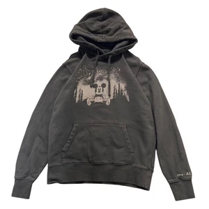 Disney x AE Mickey Mouse Pullover Hoodie Gray American Eagle Collaboration sz sm - Picture 1 of 7