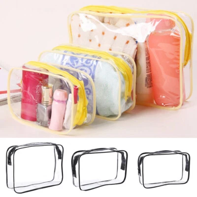 Trousse De Toilette Transparente Pour Maquillage Et Voyage  / - Photo 1/4