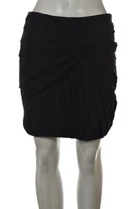 Elizabeth and James Womens Skirt Size S Black Pencil Above Knee Silk Casual - Picture 1 of 4