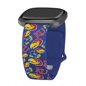 Kansas Jayhawks HD Watch Band for Fitbit Versa and Sense - Picture 1 of 13