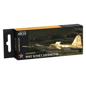 Arcus #E1001 Emaillefarben Set WW2 Sowjetischer Sturmowik 6 Farben im Set 10ml - Bild 1 von 13