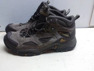 Columbia Brown/Gray Leather Lace Up Ankle Boot Hiking Walking Men's Shoes 13M 46 - Picture 1 of 8