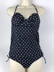 Neu mit Etikett J Crew gepunktet Swing Bademode Tankini Oberteil Badeset Gr. 2 XS 77219 - Bild 1 von 7
