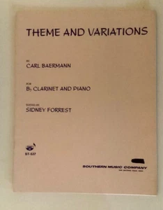 Theme and Variations for Bb Clar. & Piano by Carl Baermann edit. Sidney Forrest - Picture 1 of 1