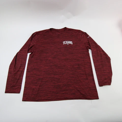 Houston Texans Nike NFL On Field Apparel Dri-Fit Long Sleeve Shirt Men's Used Cover