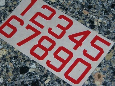 BUFFALO 1970s Football Helmet Number Decals Sheet #0-9 FULL Size 3M 20MIL - Image 1 of 2