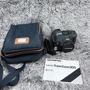 Olympus Infinity Superzoom 300 35mm SLR Film Camera WORKING - Imagen 1 de 12
