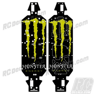 LOSI 5IVE T 4WD TRUCK CHASSIS PROTECTOR WRAP GRAPHIC YELLOW MONSTER LOSB2540 - Picture 1 of 1