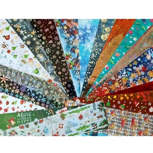 20 x Christmas Nail Art Transfer Foils Nail Decals Stickers Nail Foil Stckers UK - Picture 1 of 1