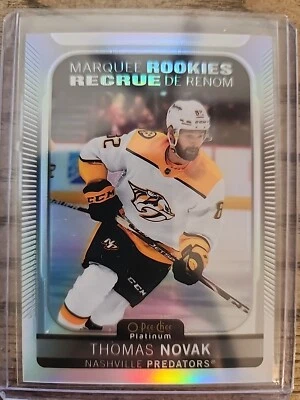 21-22 THOMAS NOVAK OPC Platinum Marquee ROOKIE #300 *RAINBOW* - Image 1 of 2