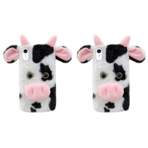 2 Pcs Kuh-Telefonkasten Handyhülle Süß Lustige Vache Hässliche Handyhüllen - Bild 1 von 12