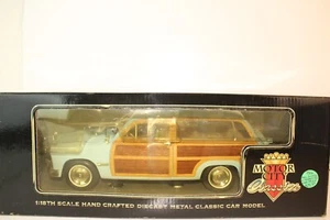 1:18th Scale Motor City Classics 1949 Ford Woody Station Wagon, Real Wood Blue - Picture 1 of 18
