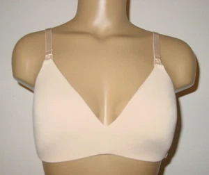 Motherhood Intimates Beige Nude Nursing Maternity Bra Padded Clips-34D - Picture 1 of 6
