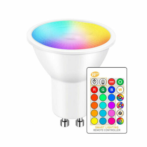 1-10x GU10 5W 16 Color Changing RGB Dimmable LED Light Bulbs Lamp RC Remote Spot